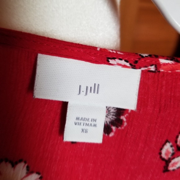 J. Jill Floral Blouse Sz XS - Picture 5 of 5